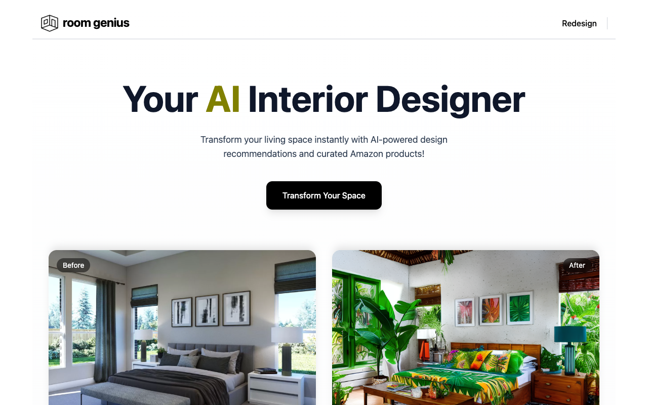 Room Genius - AI Interior Designer