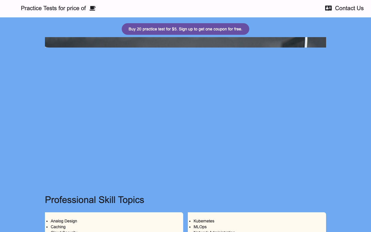 CertGenAI - AI Generated Practice Tests for Any Topic Under the Sun