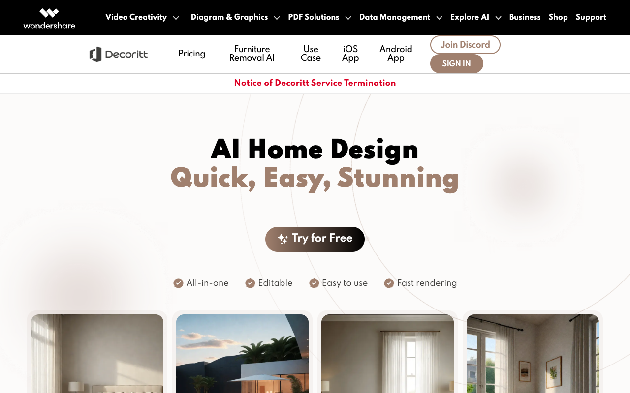 Decoritt - AI Redesign Home for Every Space, Every Style, All-in-One AI Design Home Improvement