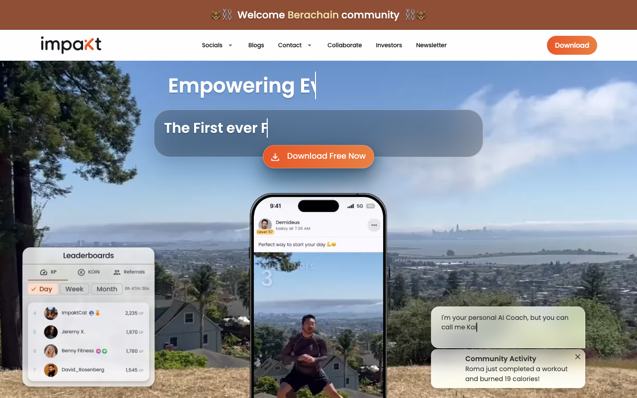 Impakt: AI-based Social Fitness - Train Smarter with AI and Friends!