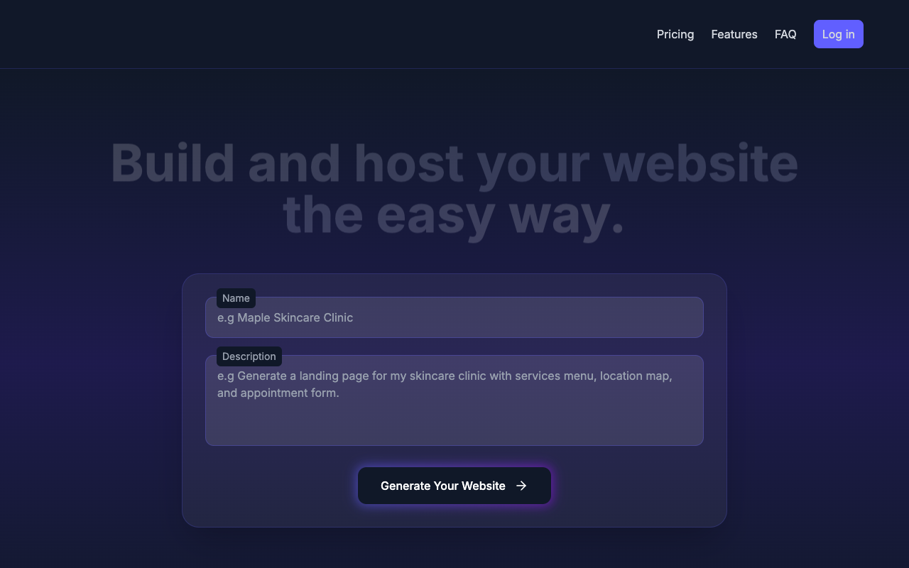 InstawebAI - Beautifully Crafted, AI-Generated Websites for Your Business