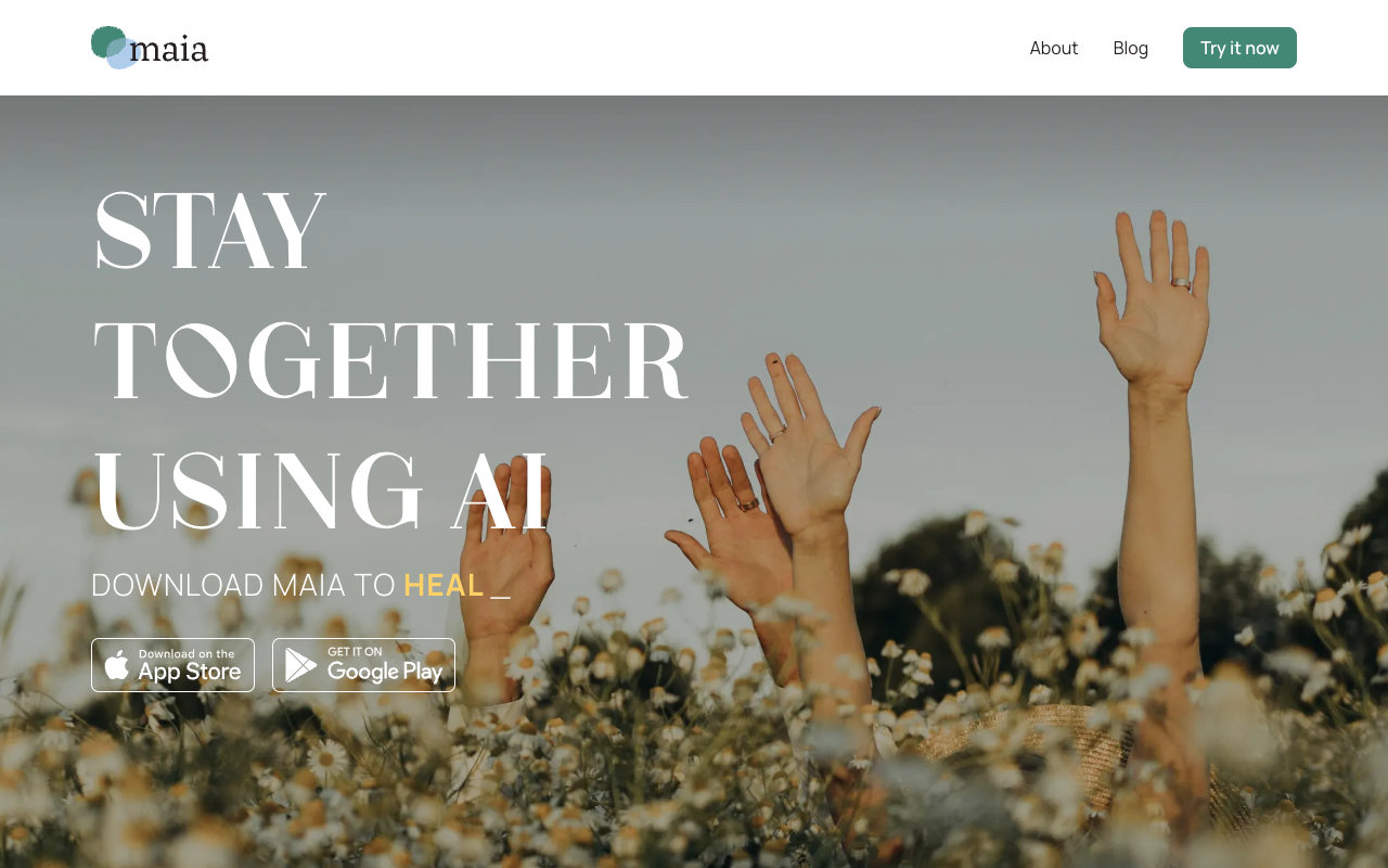 Maia AI Voice: For Couples - AI relationship app that keeps couples together