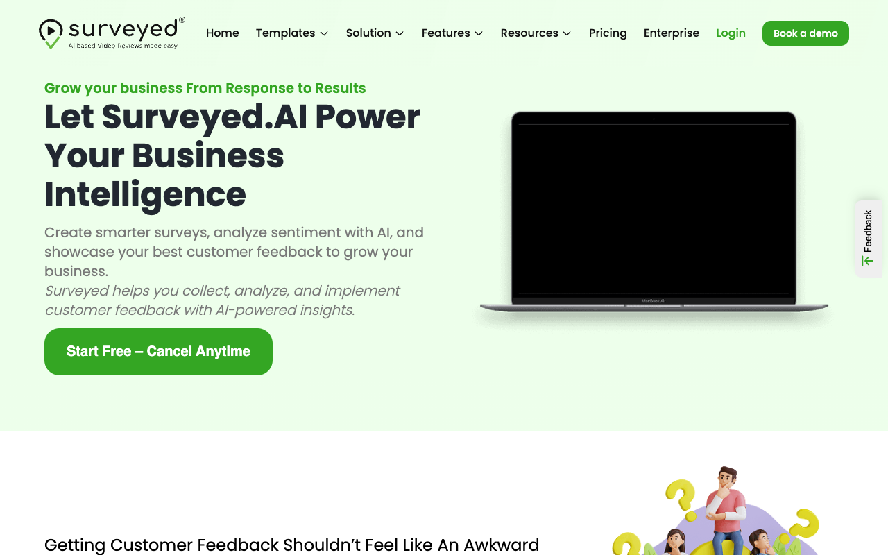 Surveyed - Revolutionizing Surveys with AI & Video Feedback