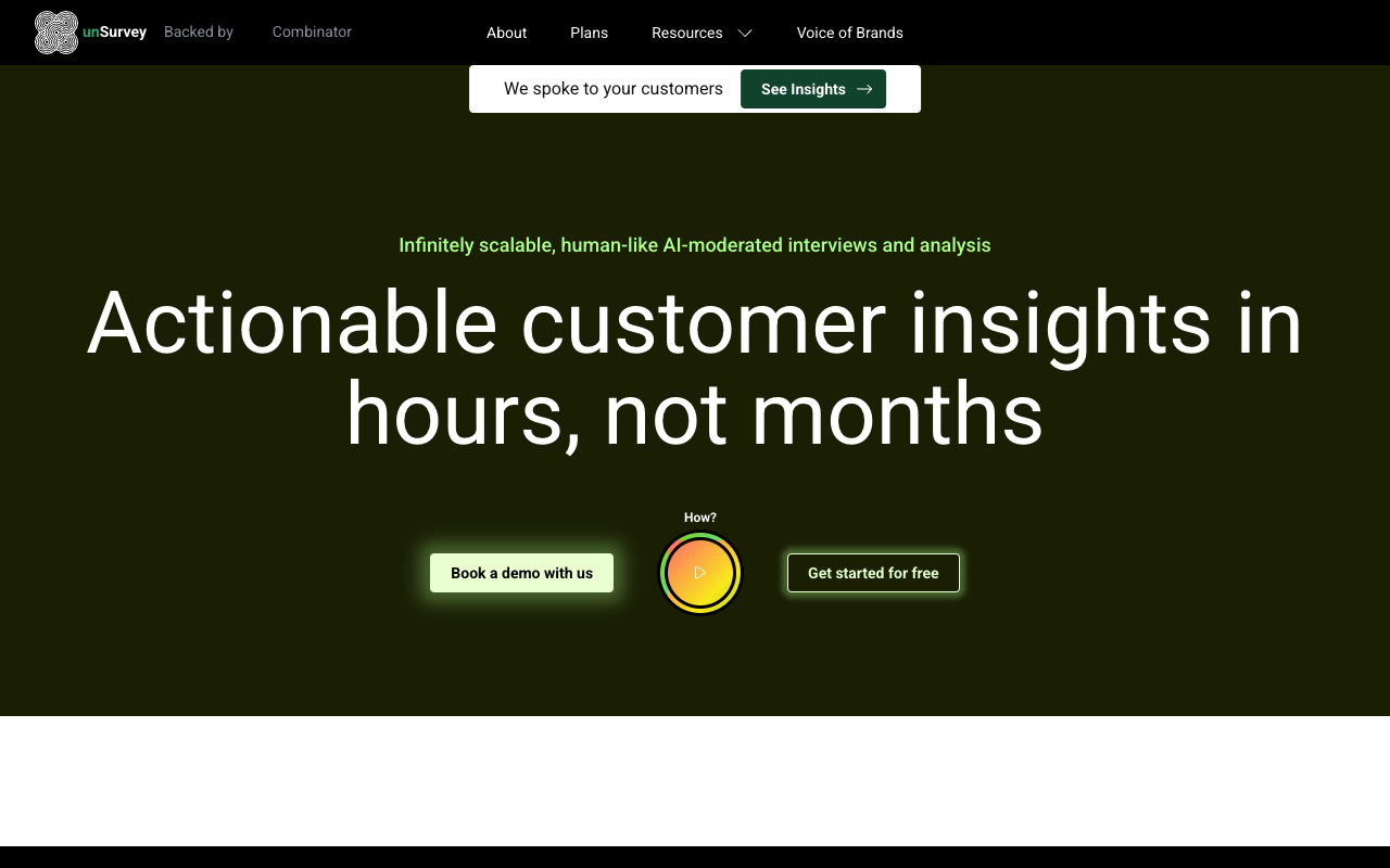 unSurvey - Run personalized conversations at scale using AI