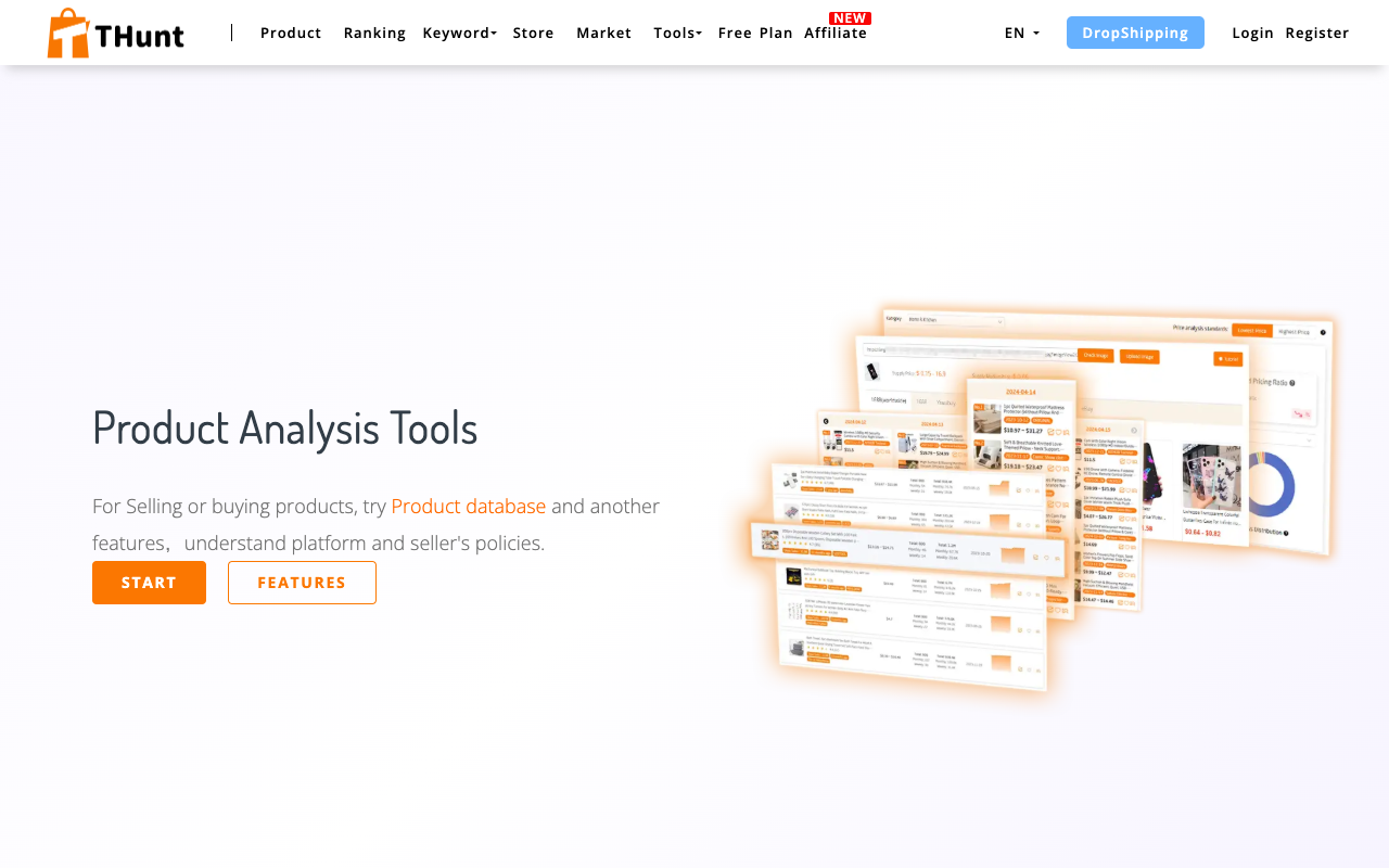 THunt - Boost Your Temu Business with Powerful Product Analysis Tools