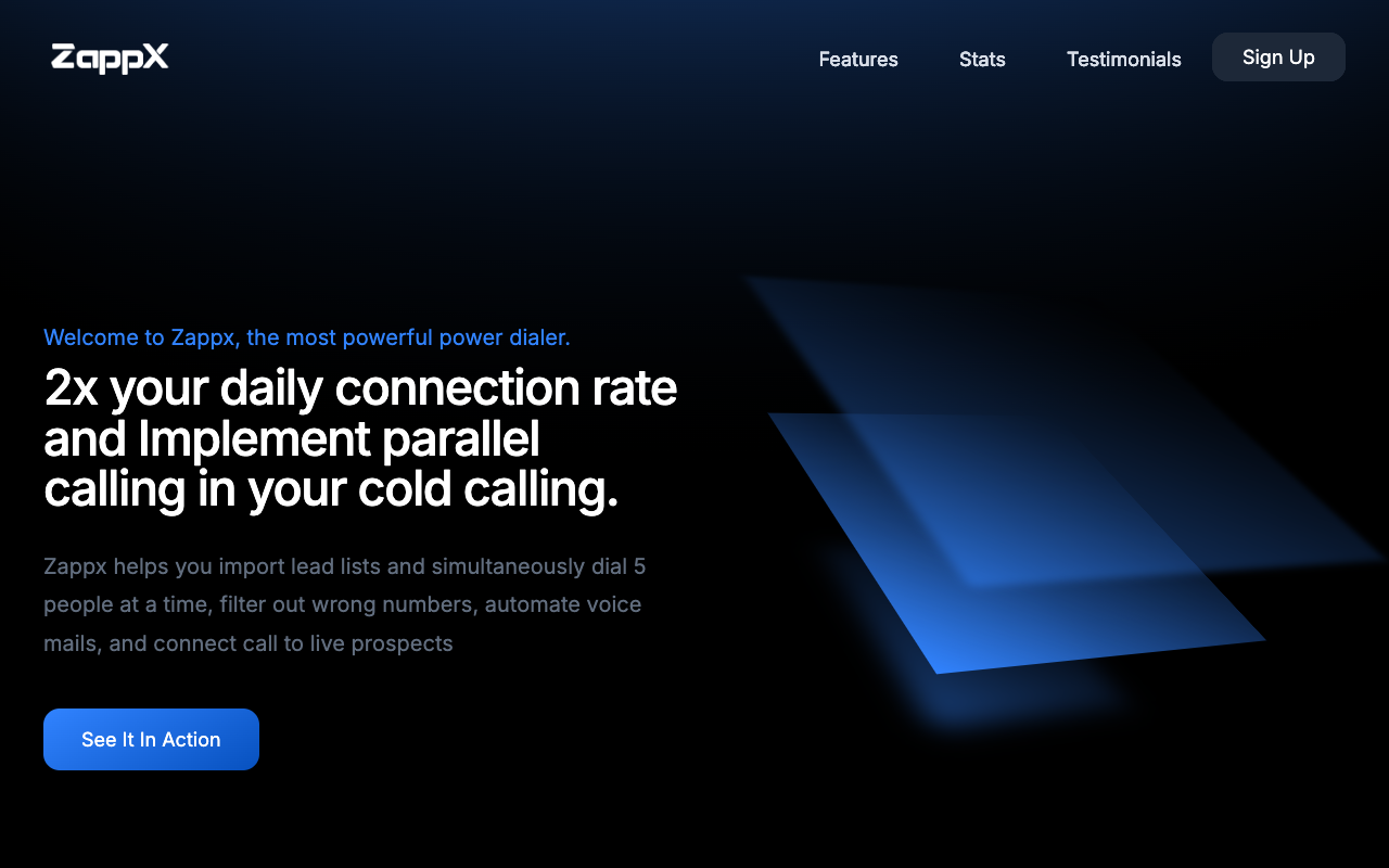 Zappx - A Power Dialer Built for Sales People by Sales People