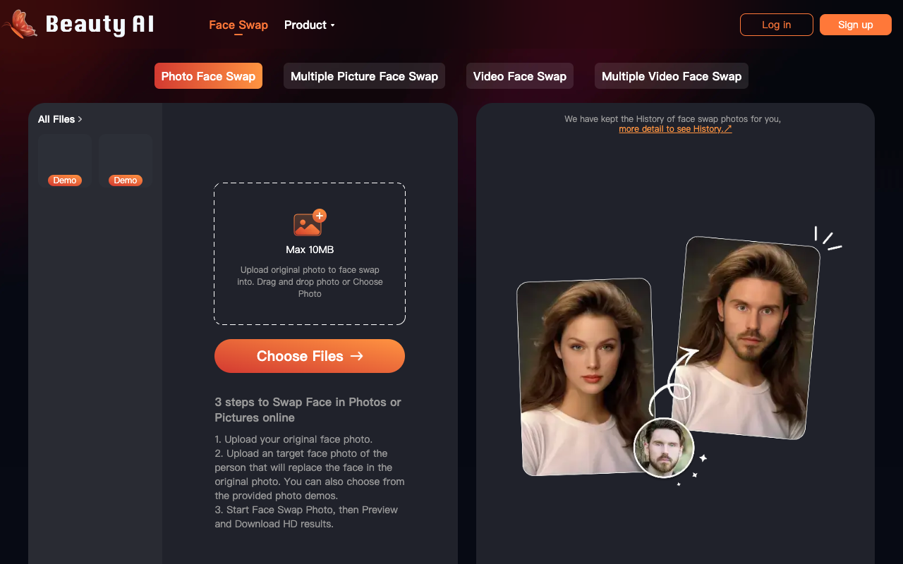 Beauty AI Face Swap - Best Face Swap and Deepfake Tool