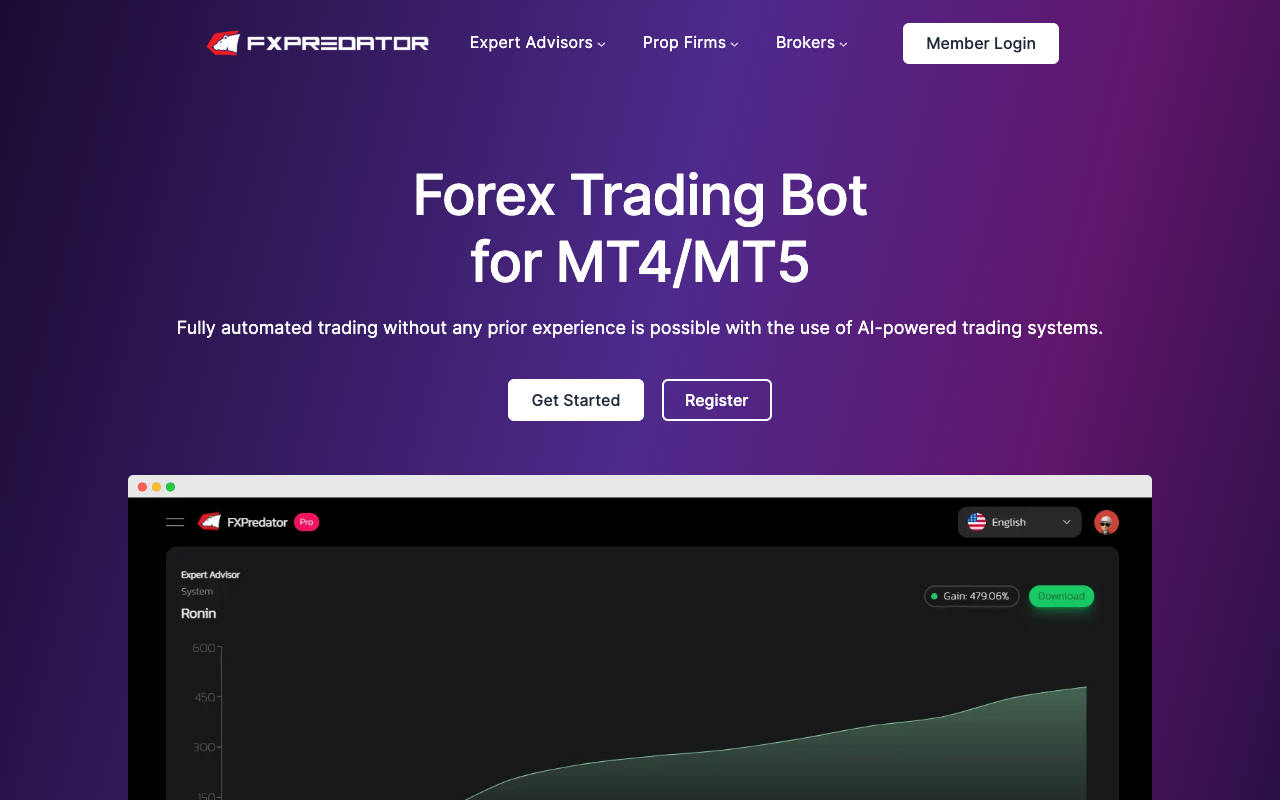 FXPredator - Empowering Traders with an Automatic Trading System Trading Automation