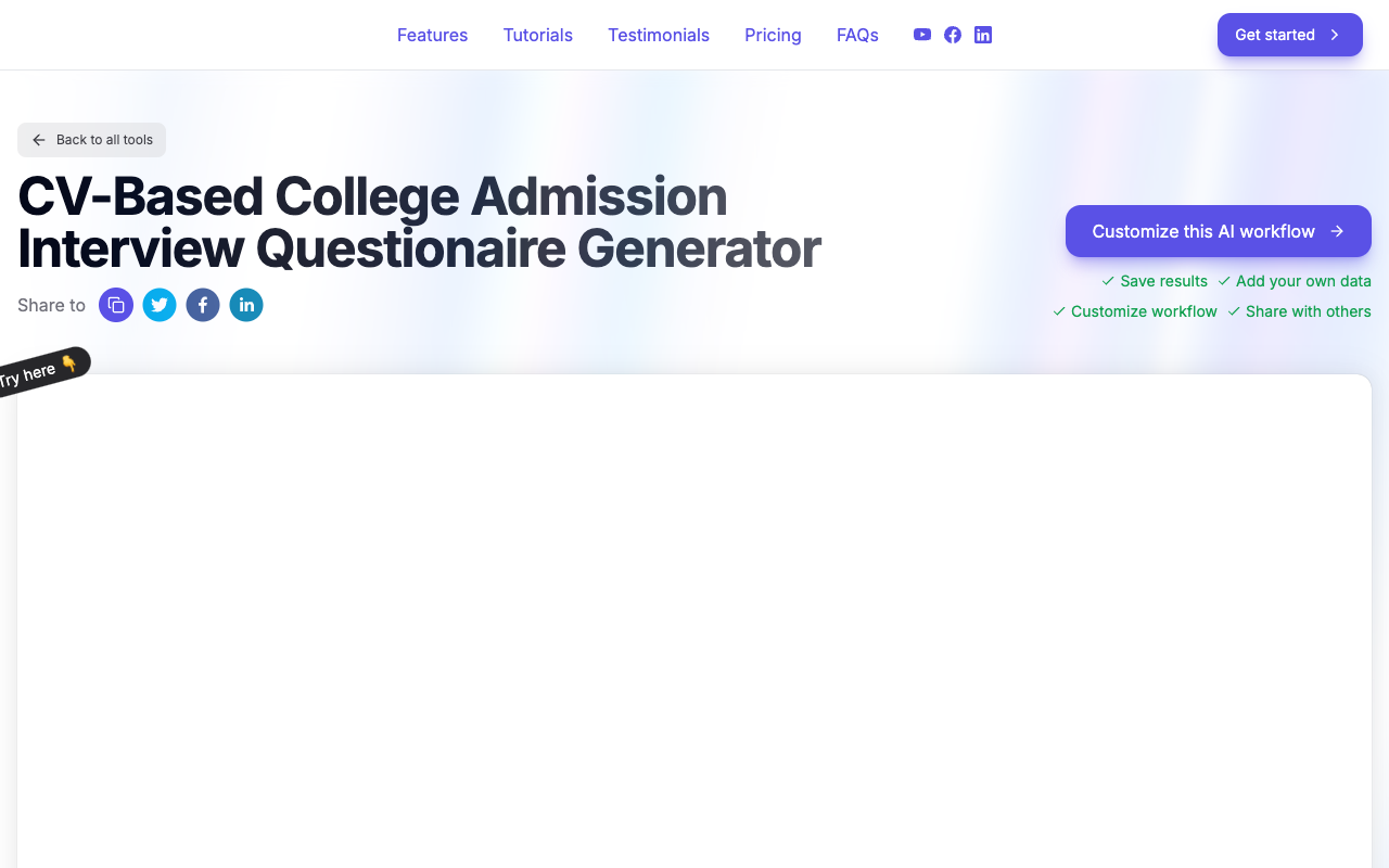 Lenny AI - Streamline College Admission Interviews with AI-Powered Question Generator