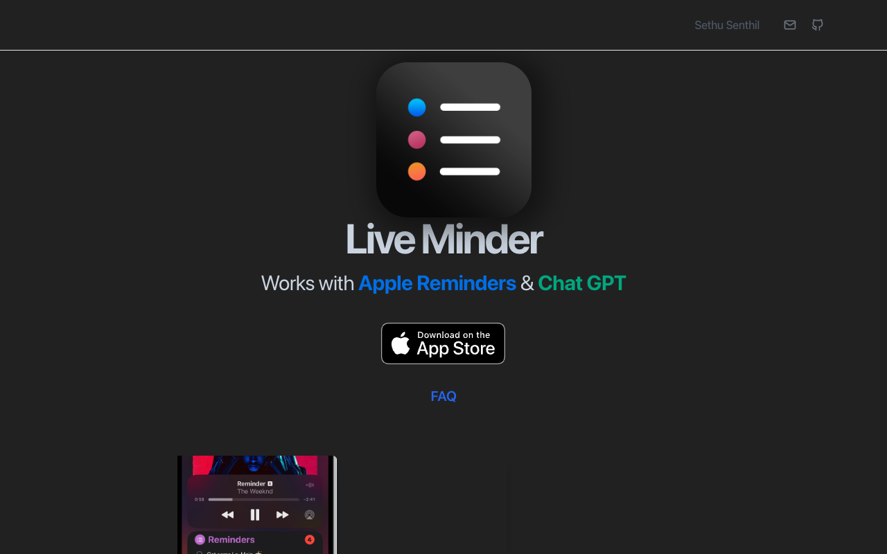 Live Minder - AI Powered Apple Reminders with Live Activities