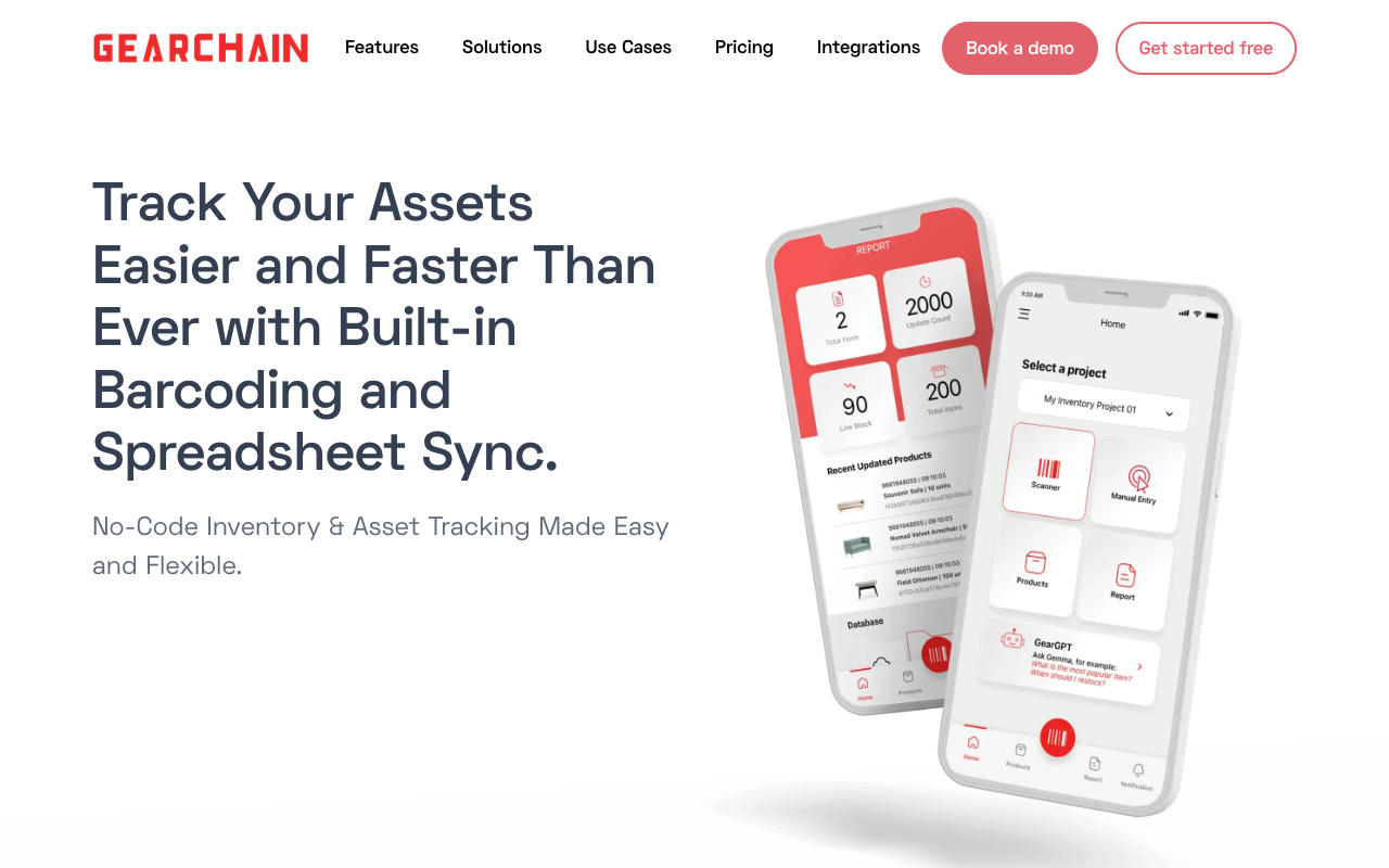 GearChain AI (MVP) - Real-time Inventory Tracking Powered by AI