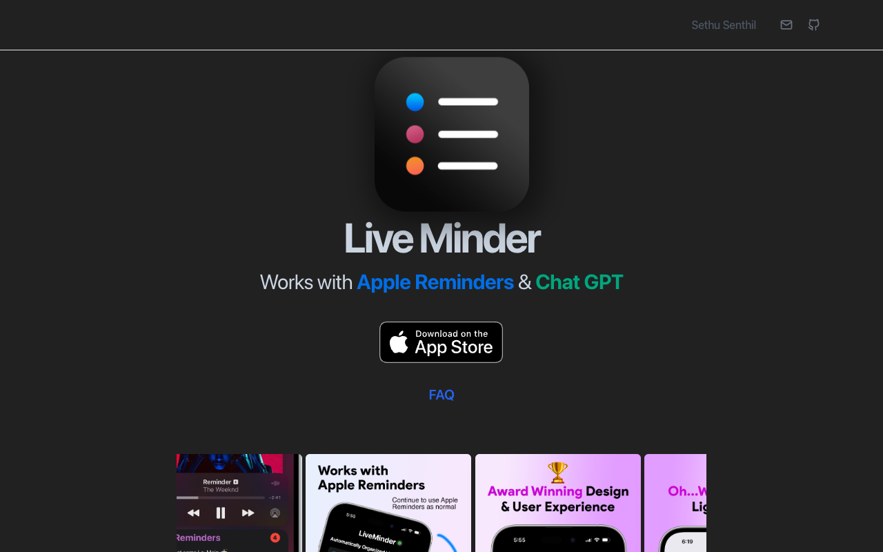 Live Minder - AI Powered Apple Reminders with Live Activities