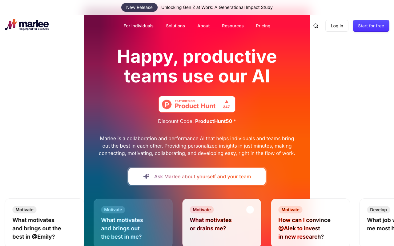 Marlee - Better Teams Faster with AI
