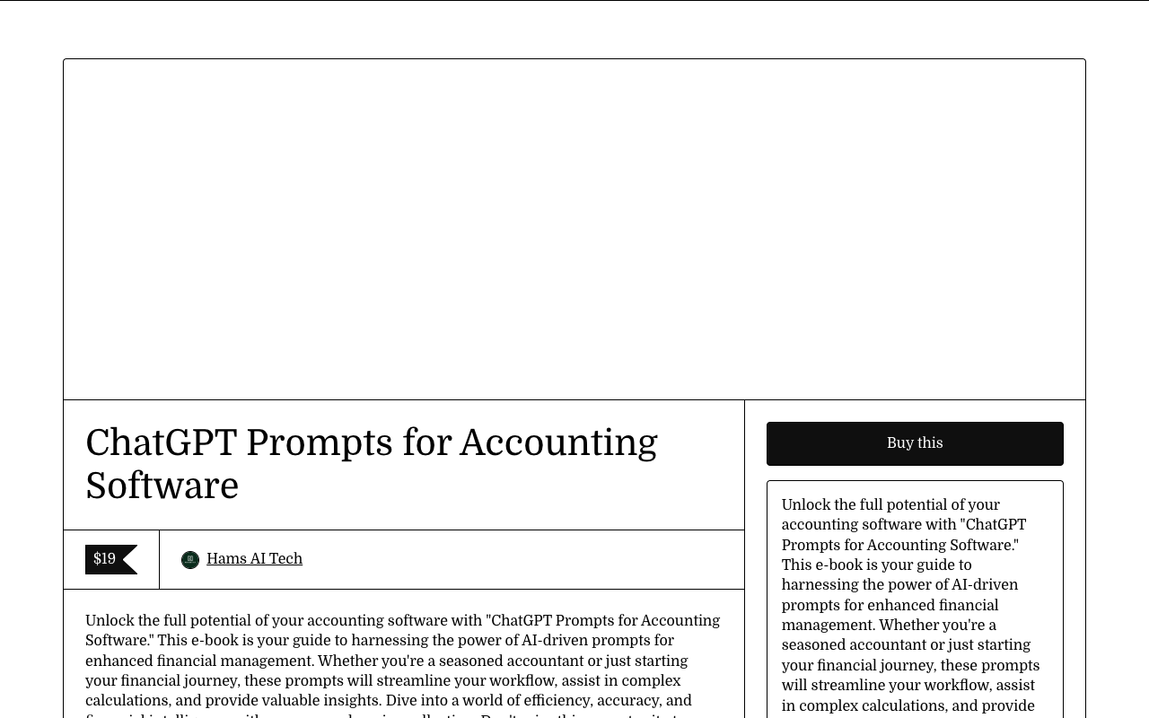 Unlock the full potential of your accounting software with ChatGPT Prompts for Accounting Software