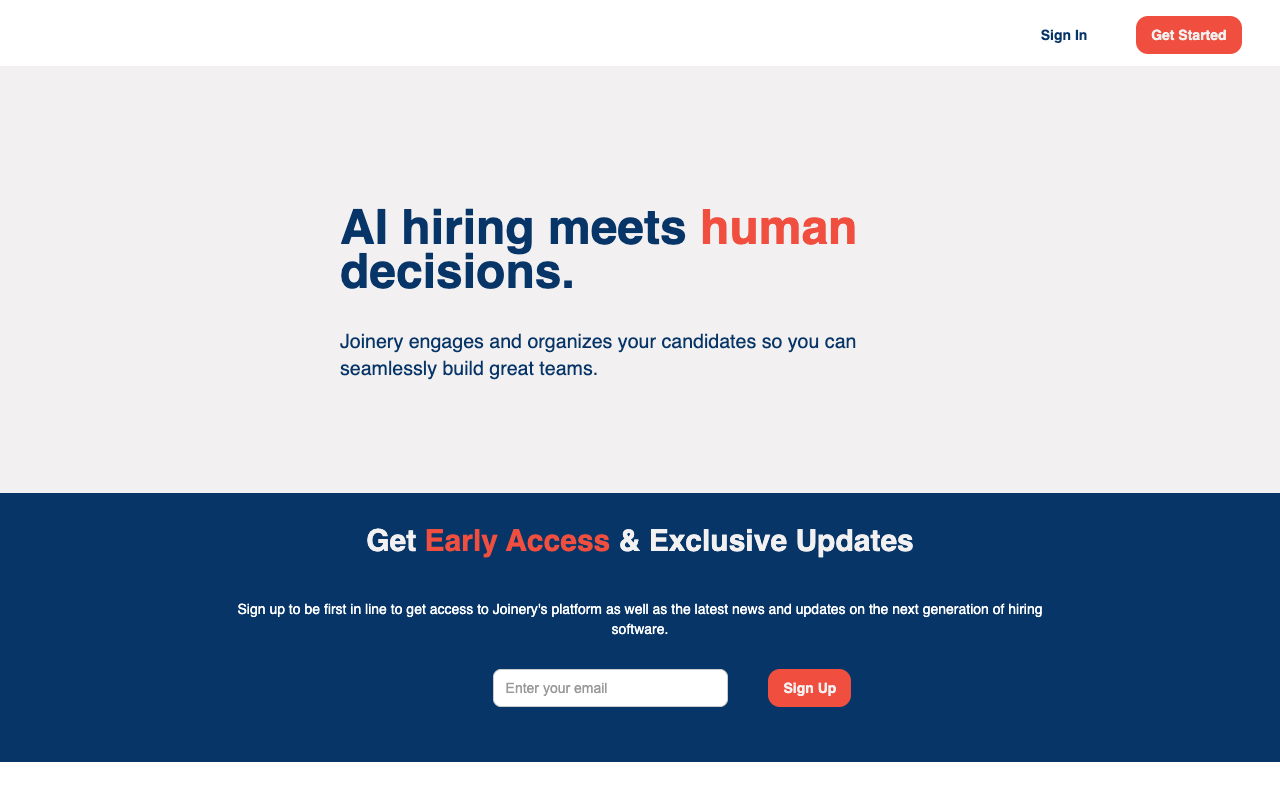 Joinery - AI hiring meets human decisions