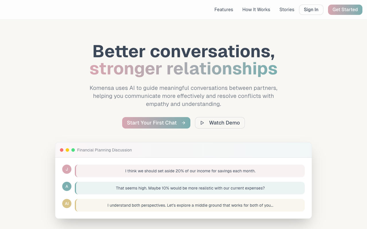 Komensa - AI-powered Conflict Resolution