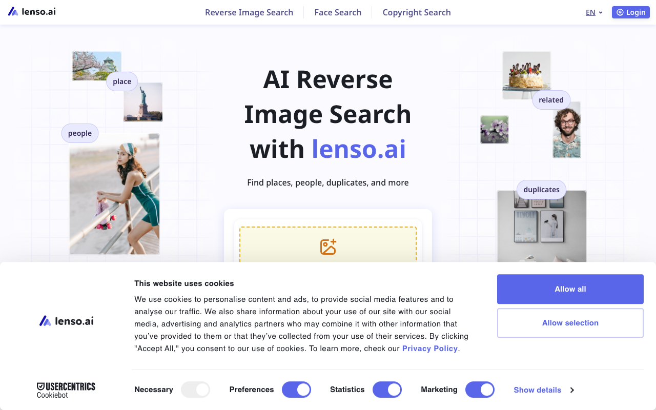 Lenso.ai - AI-Powered Reverse Image Search