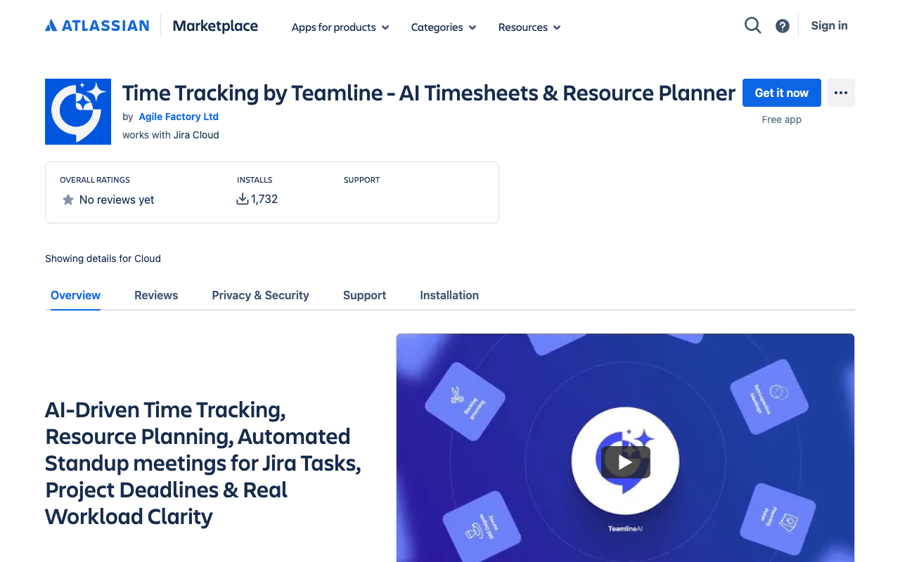 Time Tracking for Jira by Standuply - AI time tracking & resource planning for workload insights