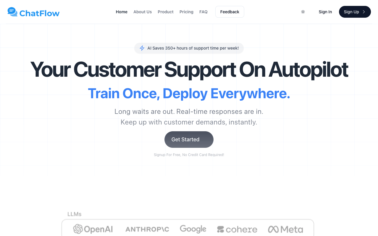 ChatFlow - Revolutionizing Customer Support with AI Chatbots