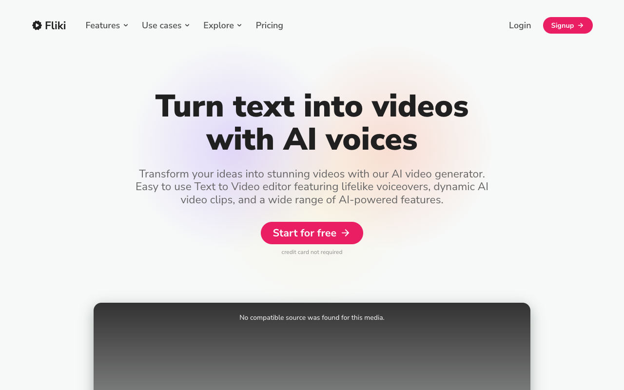 Fliki - Turn Text into Videos with AI Voices AI Content Creation Marketing