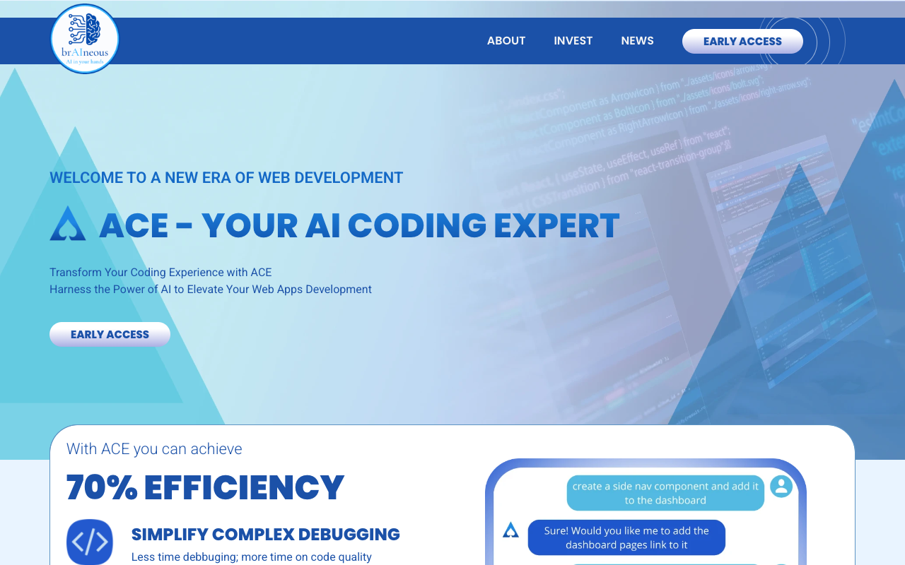 ACE - AI Coding Expert - AI, Coding, Web App Development