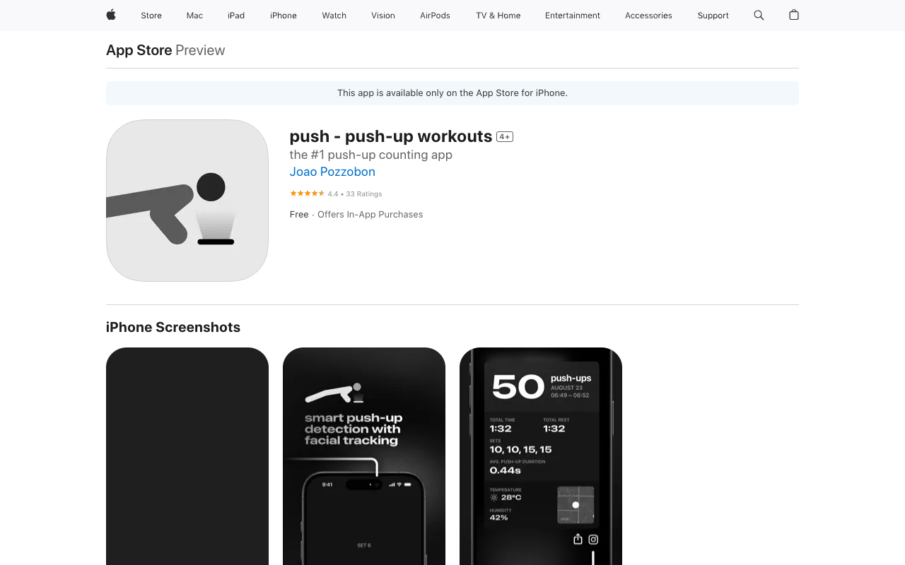 Push - Intelligently Track Push-Up Repetitions