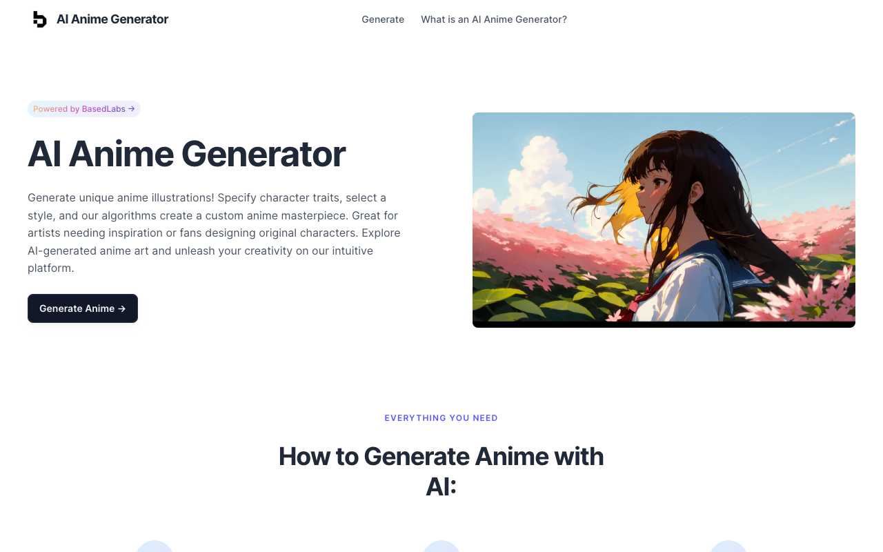 AI Anime Generator - Generate Anime with Ease