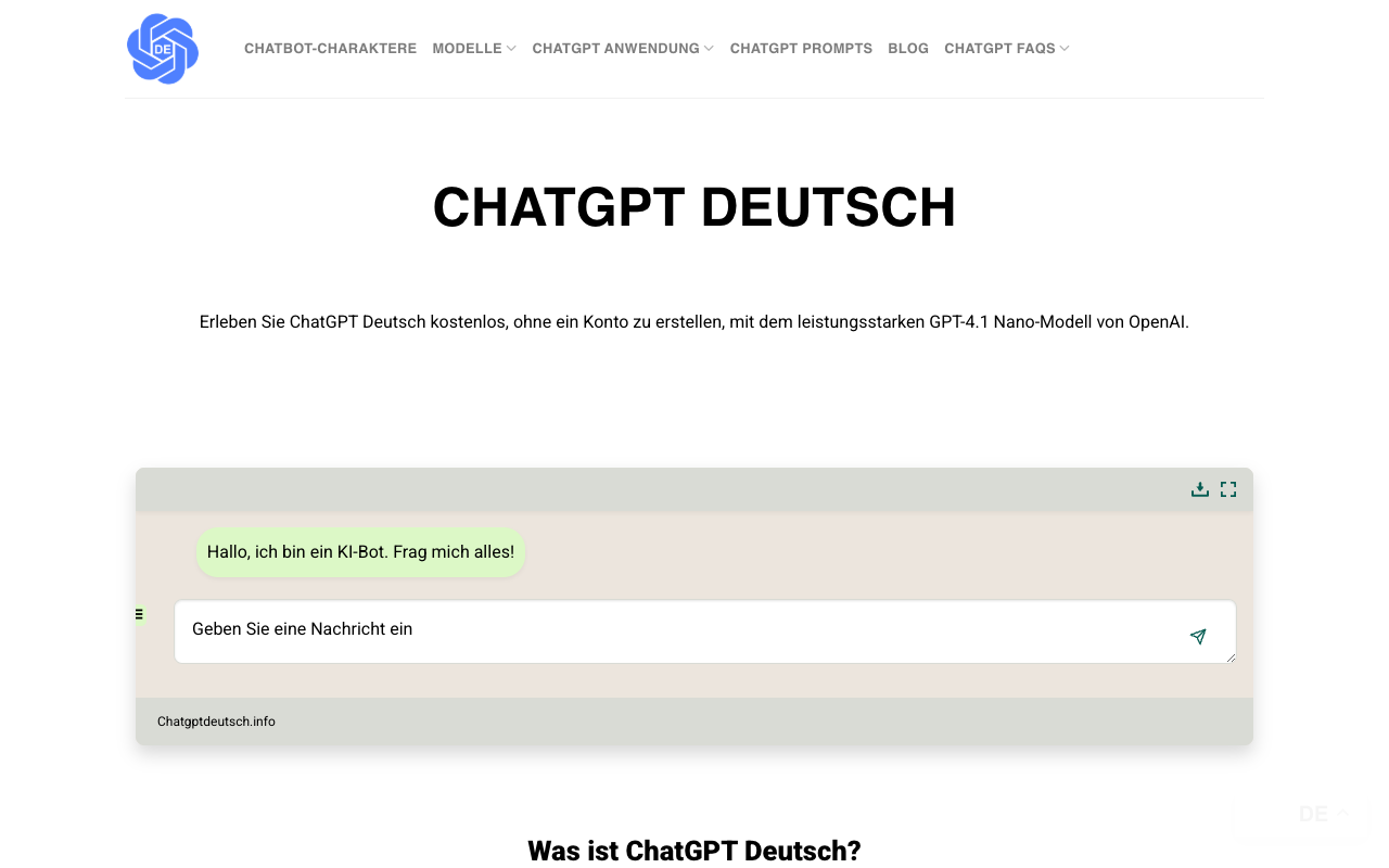 ChatGPT Deutsch - Your Leading AI Chatbot in Germany