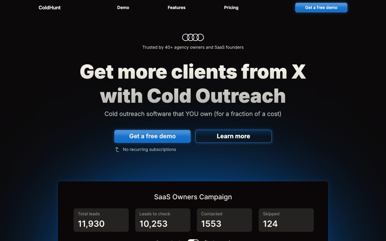 ColdHunt - AI Cold DMs Automation for Effective Outreach