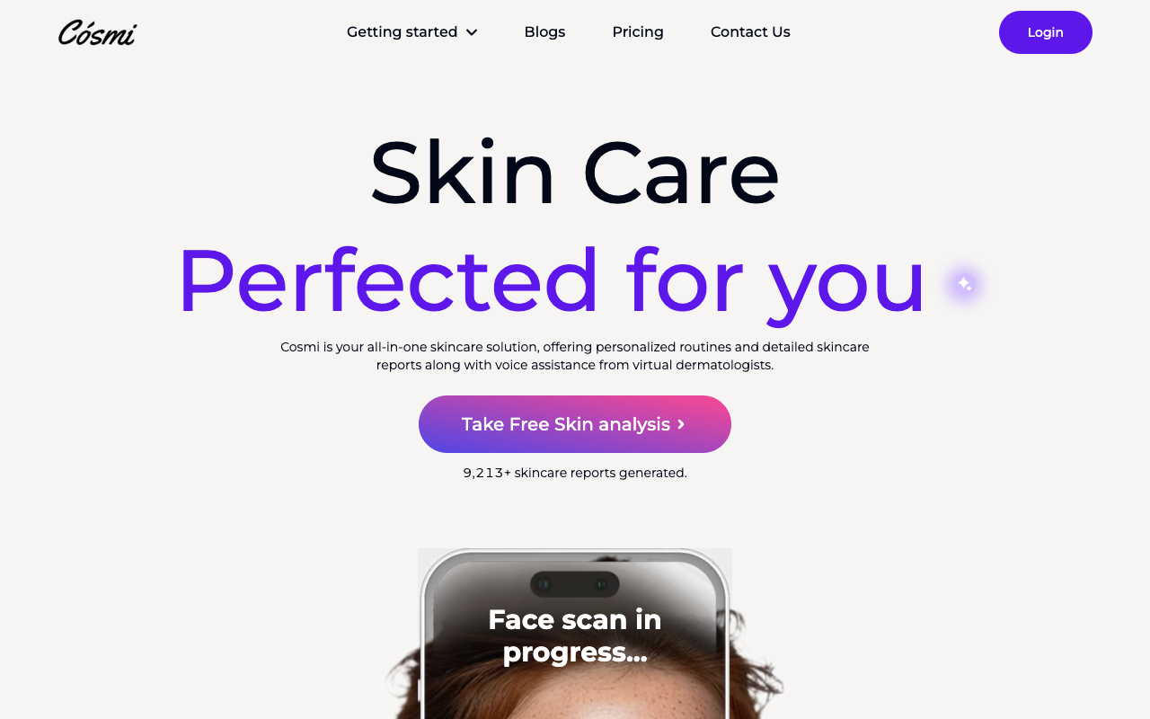 Cósmi - AI-powered Skincare Solutions