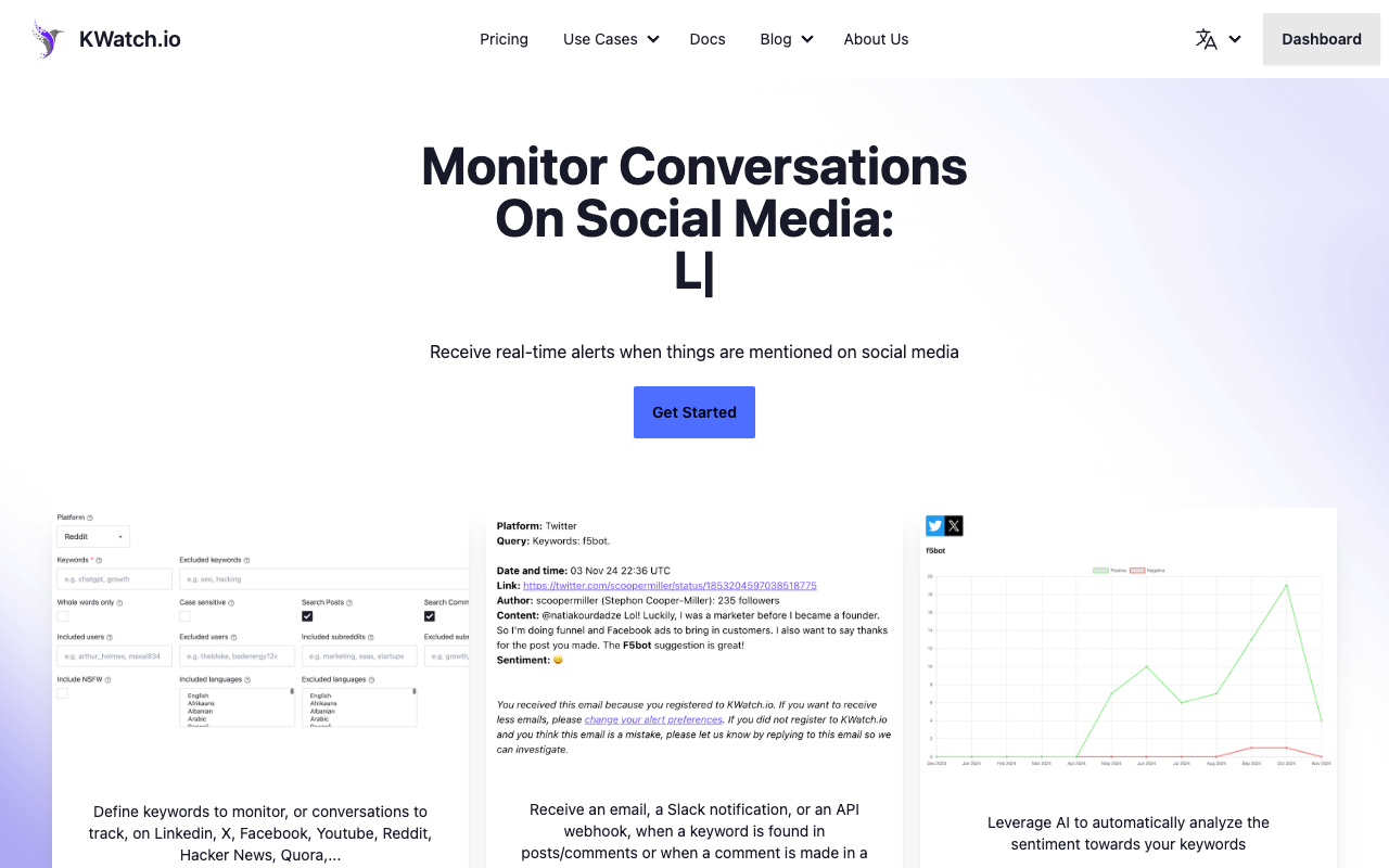 KWatch.io - Real-time Social Listening on Linkedin and Quora