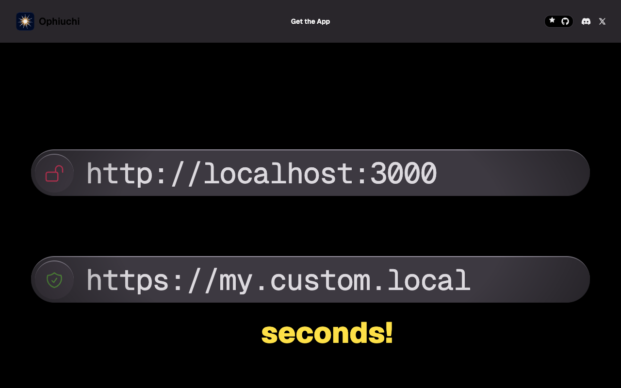 Ophiuchi - Setup Localhost SSL Proxy in 5 Seconds! Development SSL Proxy