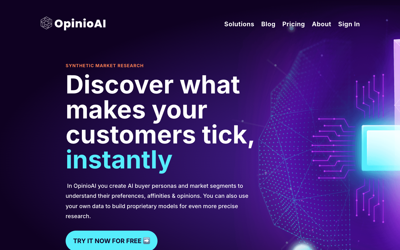 OpinioAI - Unleashing the Power of AI for Market Research