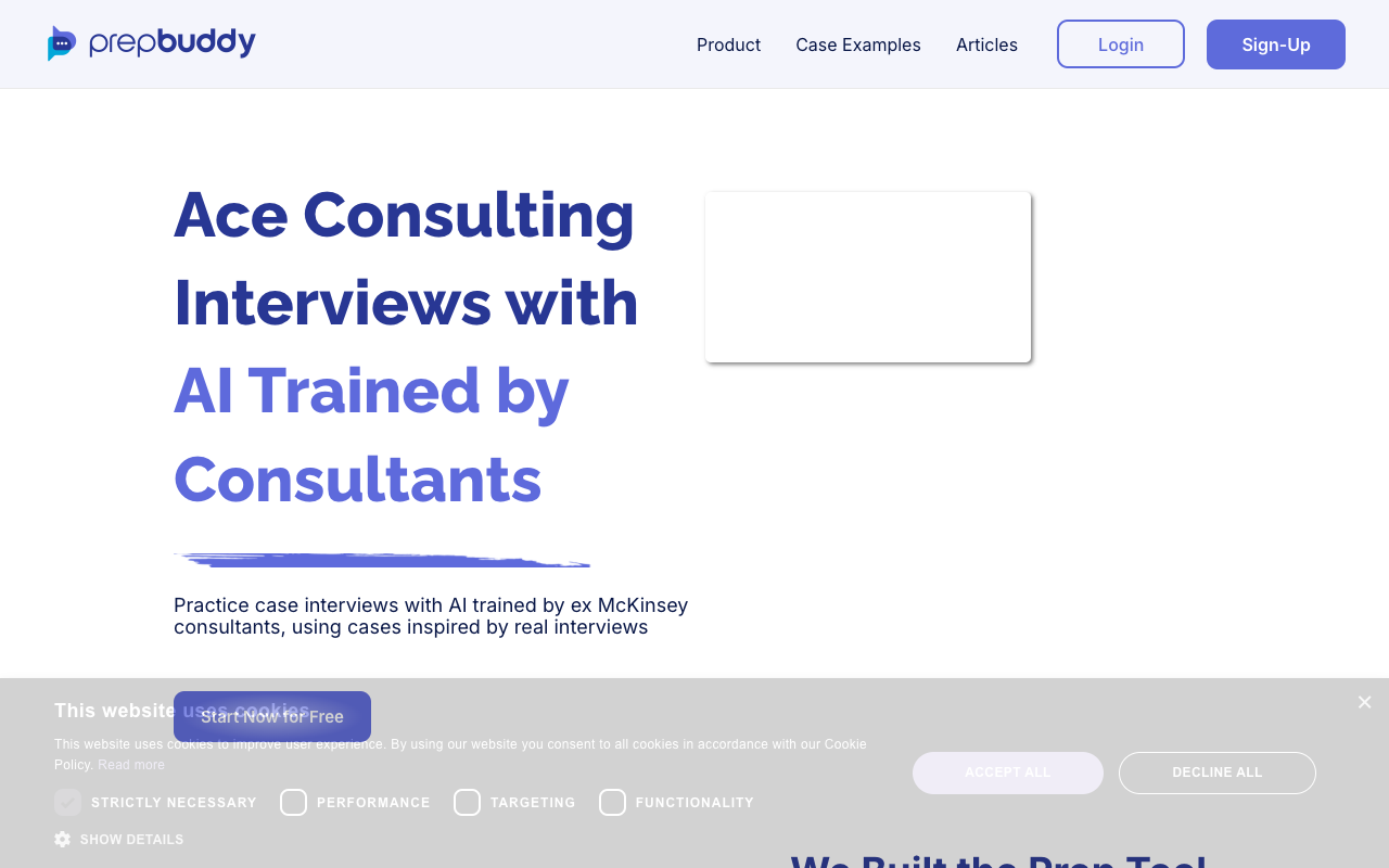 PrepBuddy - AI-Driven Consulting Case Interview Prep