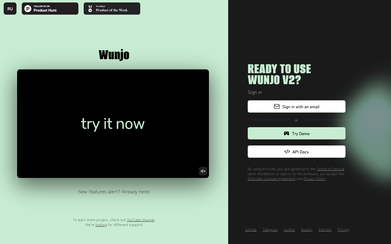 Wunjo - AI-powered Face Swap, Lip Sync, and Content Editing