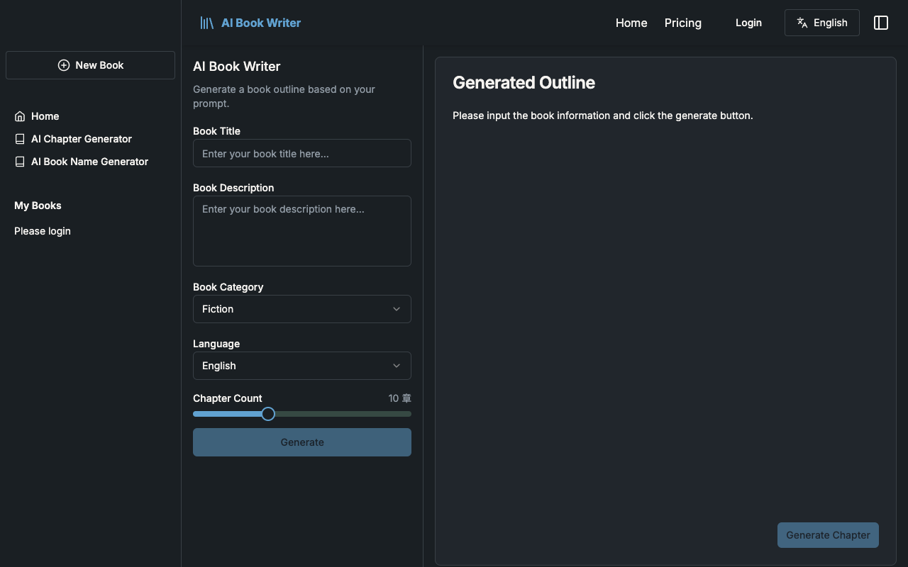 AI Book Writer - Effortlessly Write a Book with AI AI Writing Technology