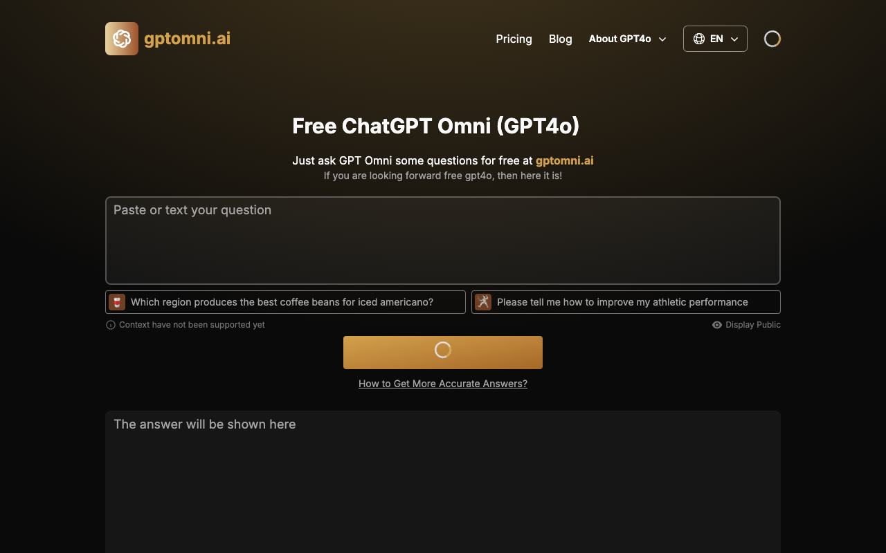 Free ChatGPT Omni - A Convenient Website for AI Conversations