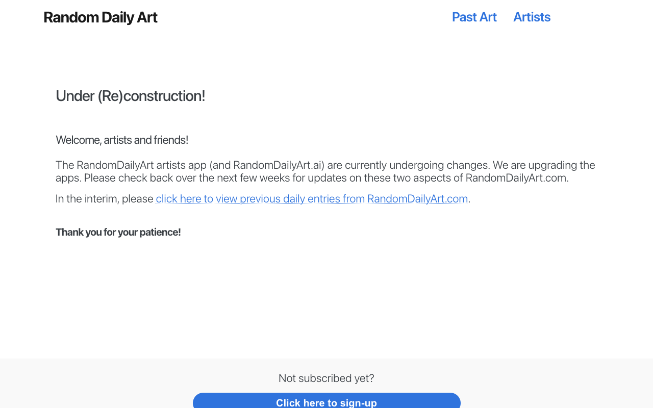 RDA AI - An Interactive Daily AI Art Newsletter