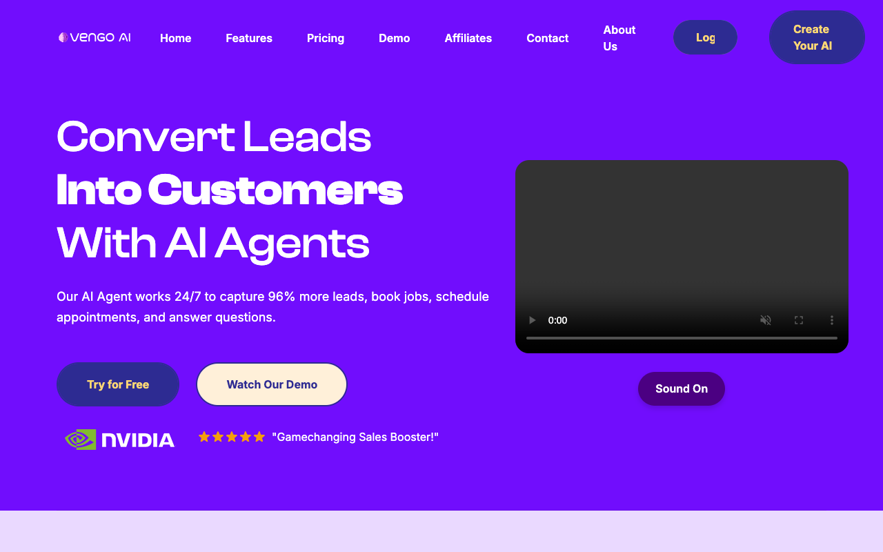 Vengo AI - Empower Your AI Identity with Ease AI SaaS