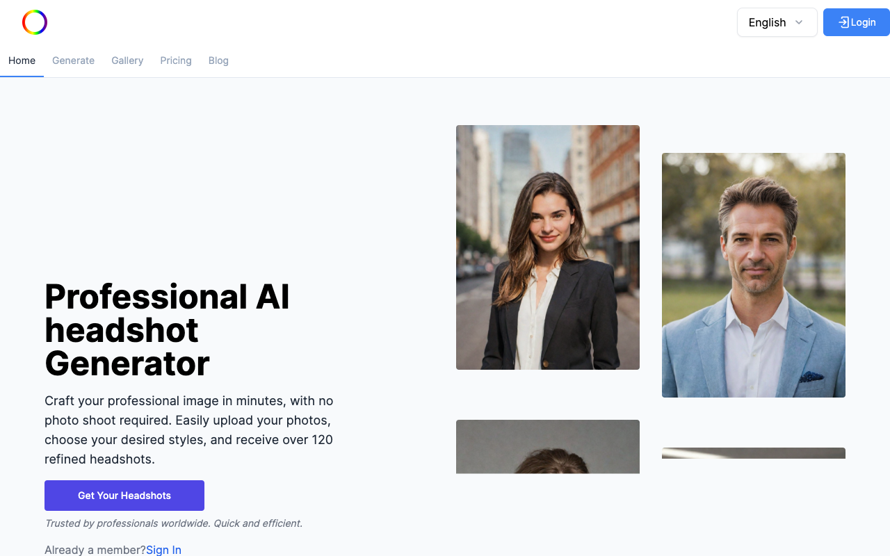 AI Headshots - Get a Professional Headshot in 1 Minute