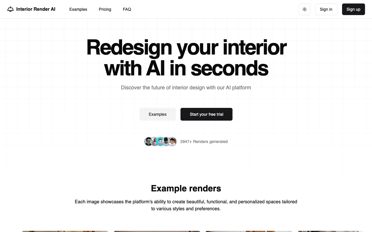 Interior Render AI - Redesign your interior with AI in seconds