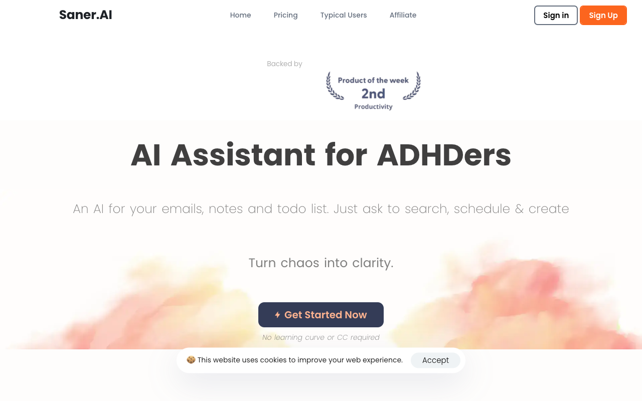Saner.ai - One-stop AI Productivity app designed uniquely for ADHDer