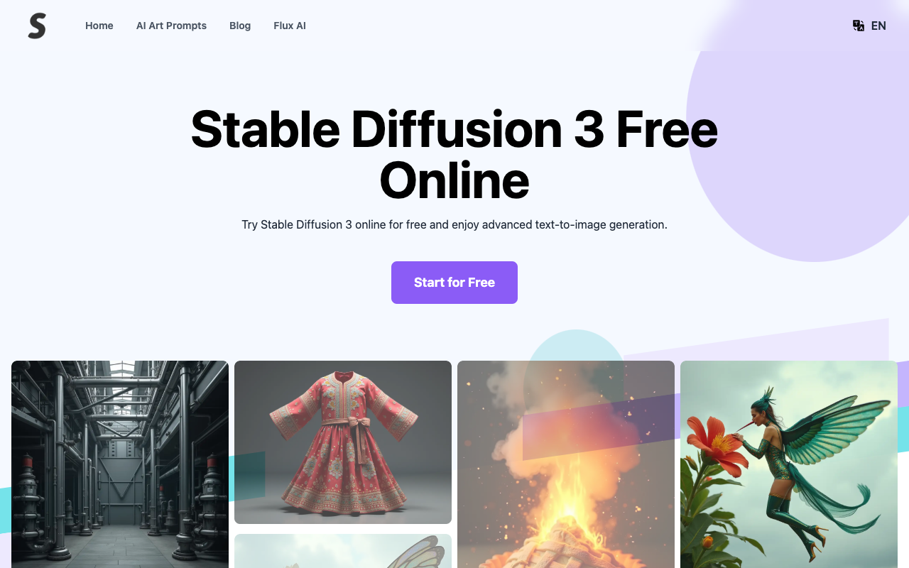 Stable Diffusion 3 AI Image Generator - Free, fast image generation with Stable Diffusion 3 API