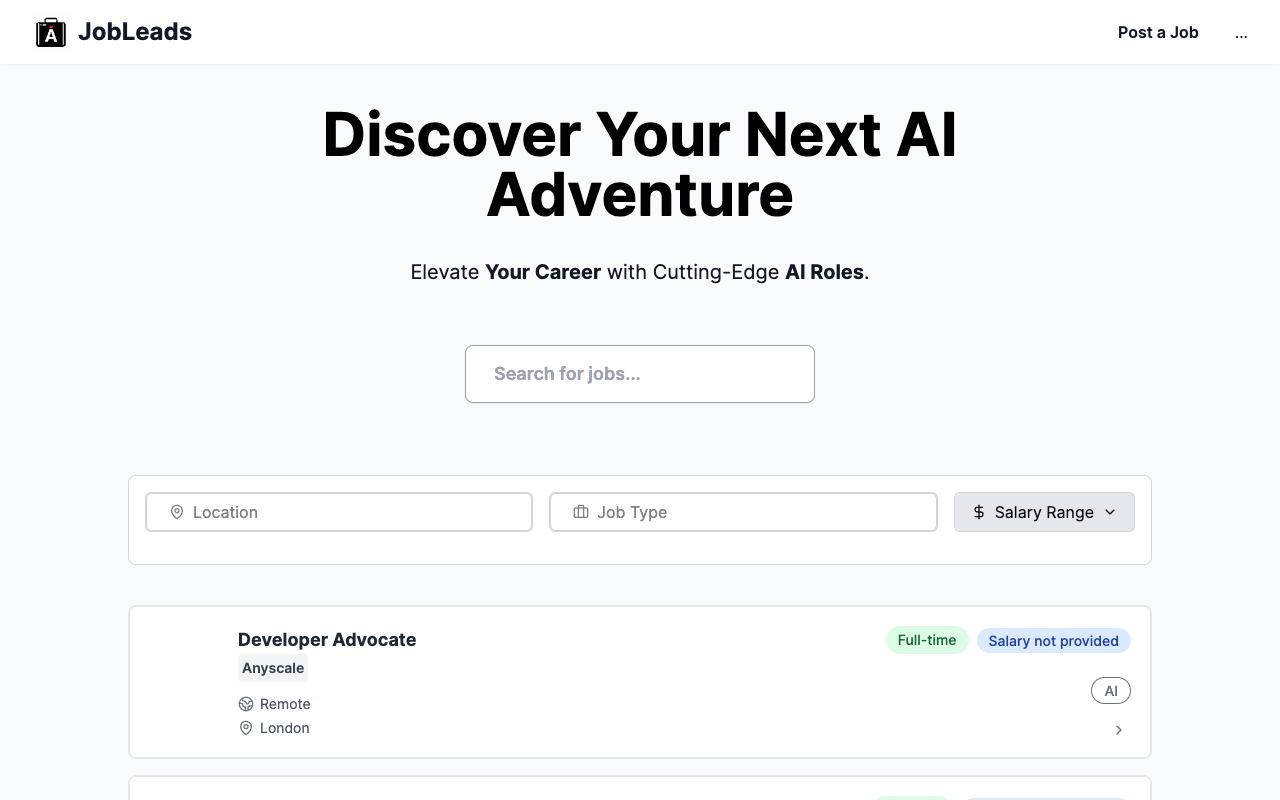 AIJobleads - Connect with Leading AI & ML Job Opportunities