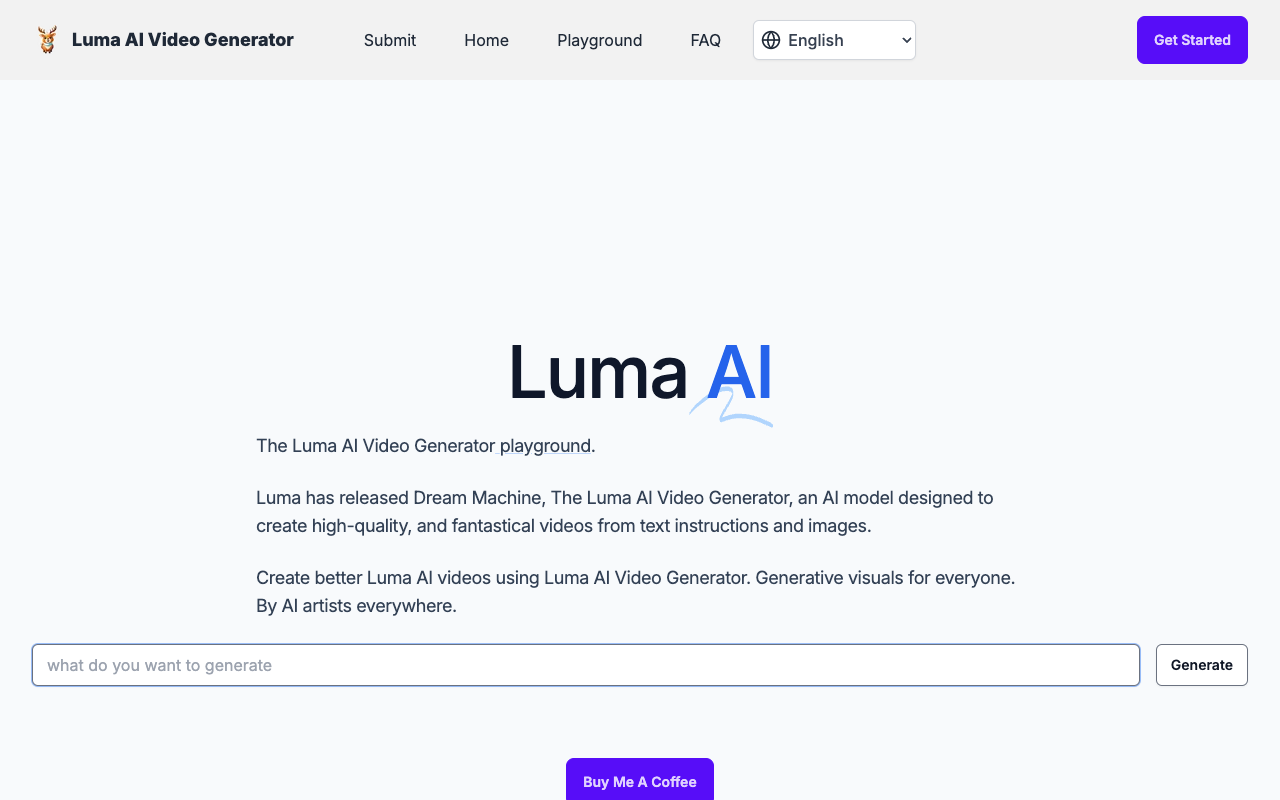 Free Luma AI Video Generator - Create High-Quality Videos from Text Instructions AI Video Technology