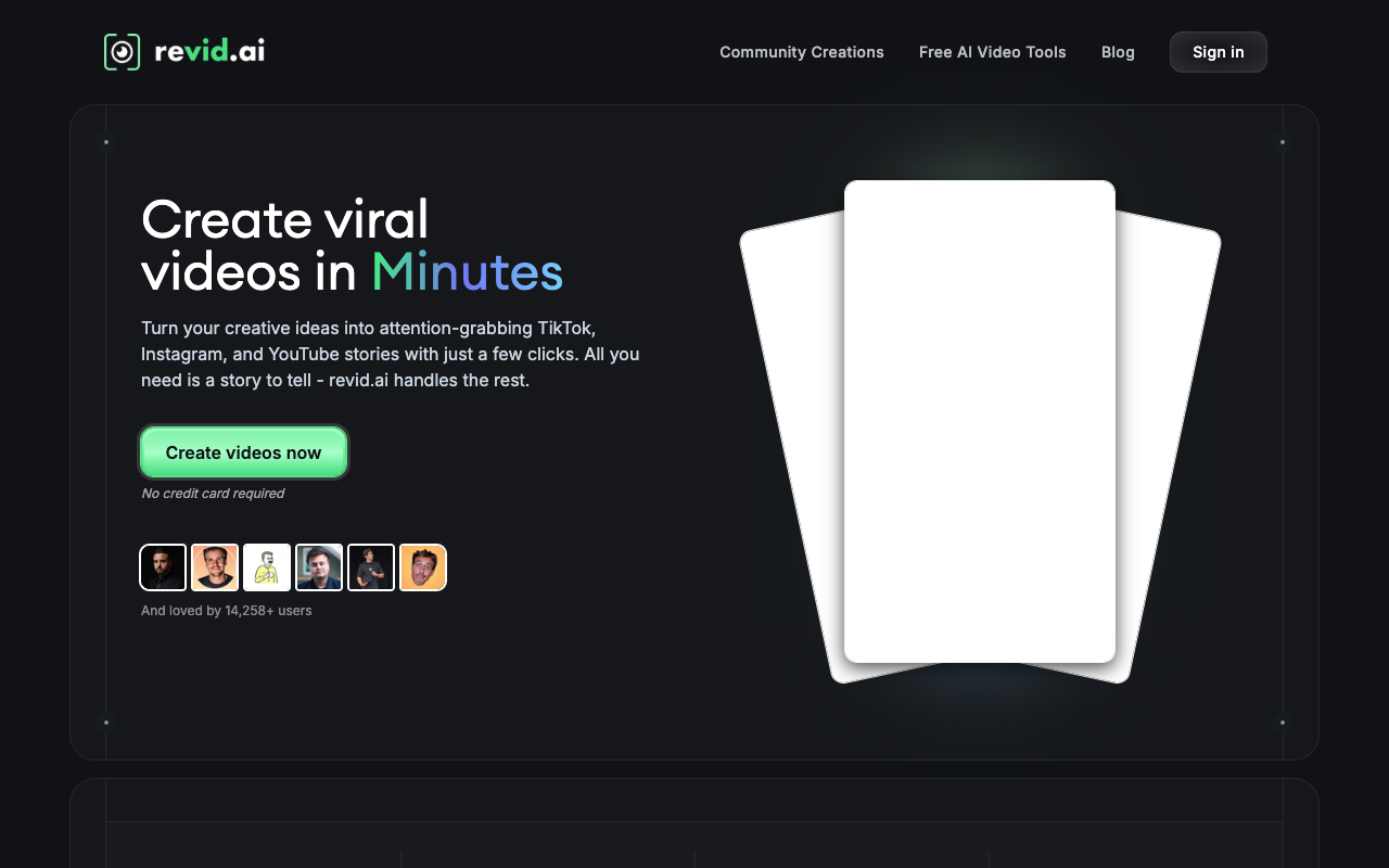 revid.ai - All-in-one tool to create viral short videos