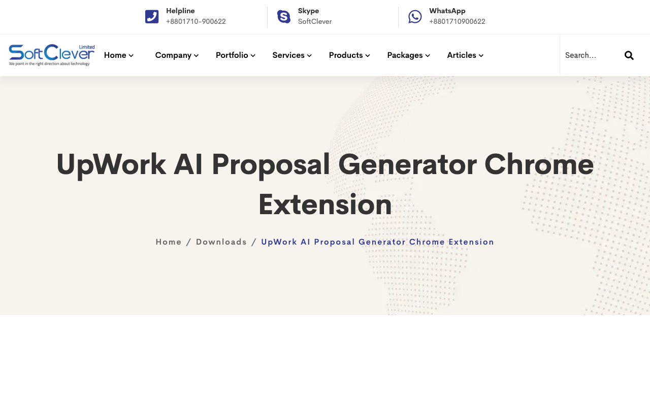 Enhance Your UpWork Experience with the AI Proposal Generator for UpWork Chrome Extension