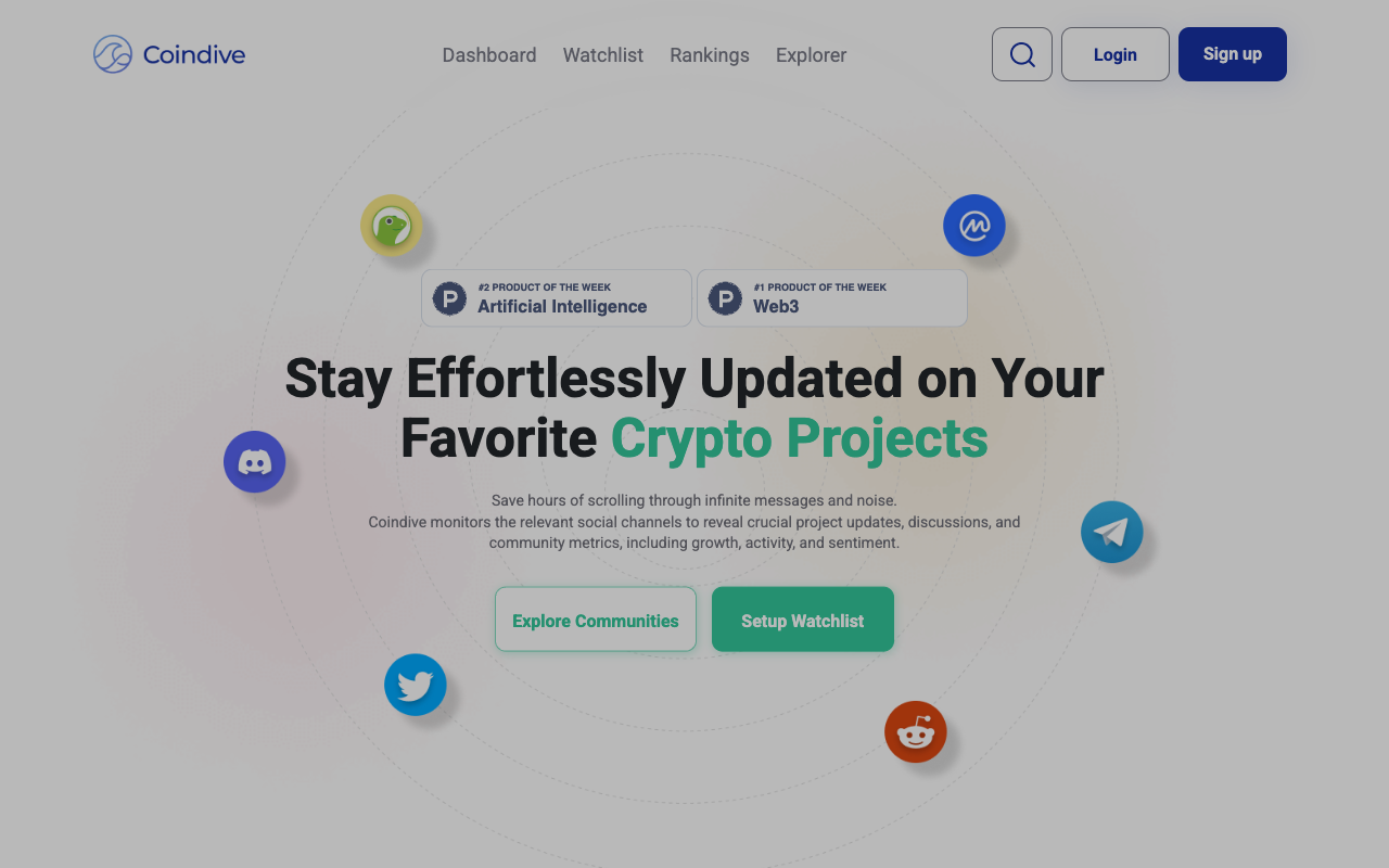 Coindive 2.0 - Crypto Price Alerts with Context