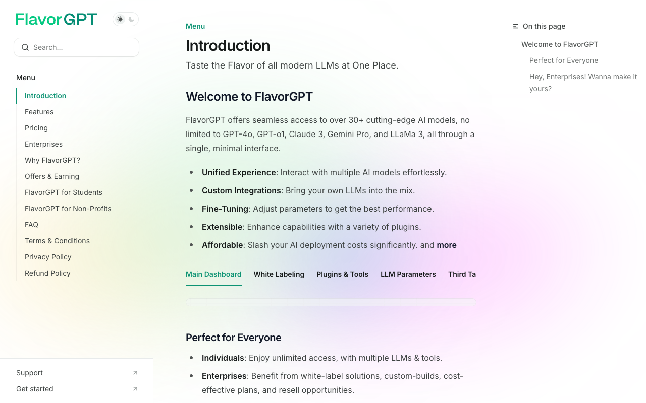 FlavorGPT - Taste the Flavor of ALL modern LLMs