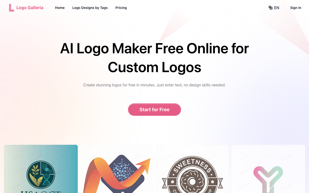 LogoGalleria: AI Logo Maker Free Online - AI-Powered Logos: Imagination Meets Precision AI Design Technology